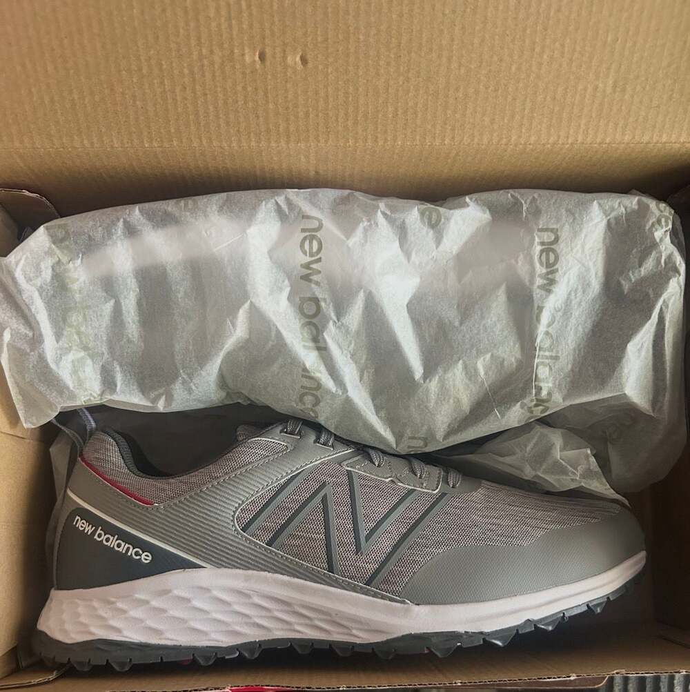 New Balance Fresh Foam Contend Spikeless Golf Shoes Grey/Charcoal NBG4006GRC